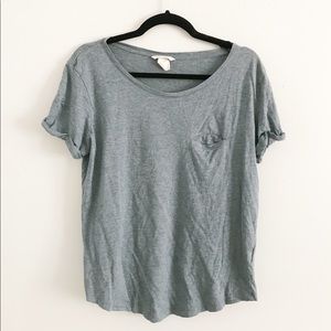 blue pocket tee